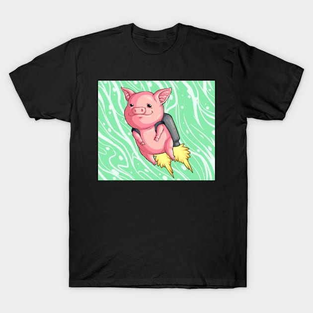 Jetpack Pig T-Shirt by STAD